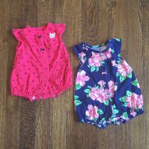 Newborn  Carter’s rompers